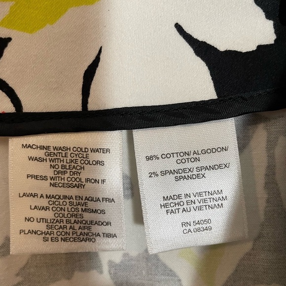 Jones Wear Floral Pencil Skirt Stretch Size 6P Tropical Career Office EUC - Picture 4 of 11